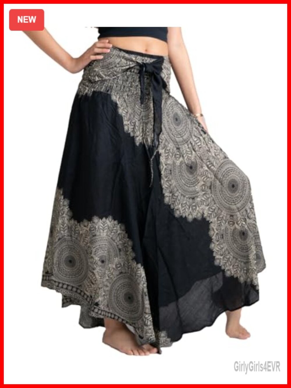Women Maxi Boho Skirt Rayon High Low Hem Asymmetrical Hand Wash